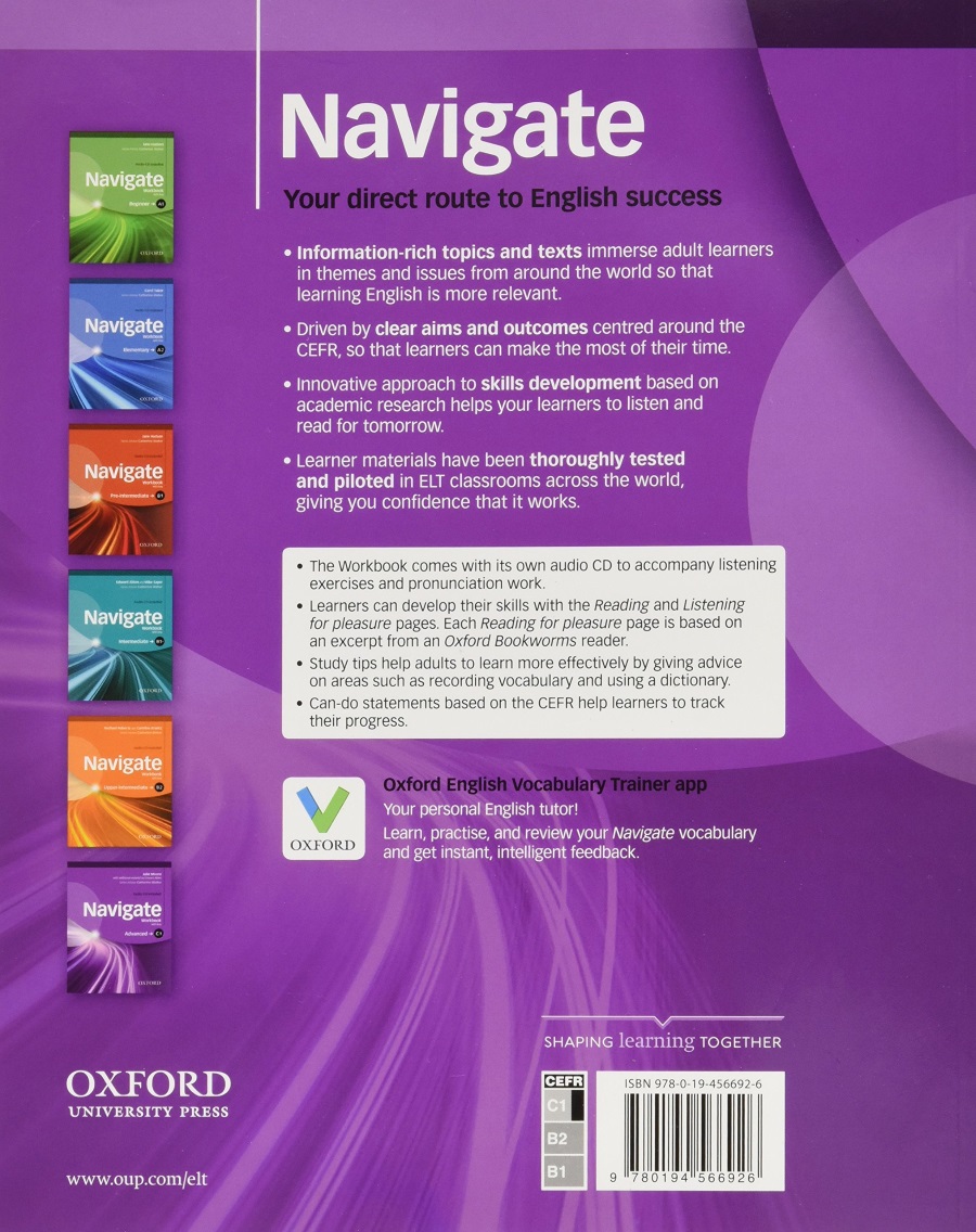 Navigate С1 Advanced  Workbook with key and Audio CD