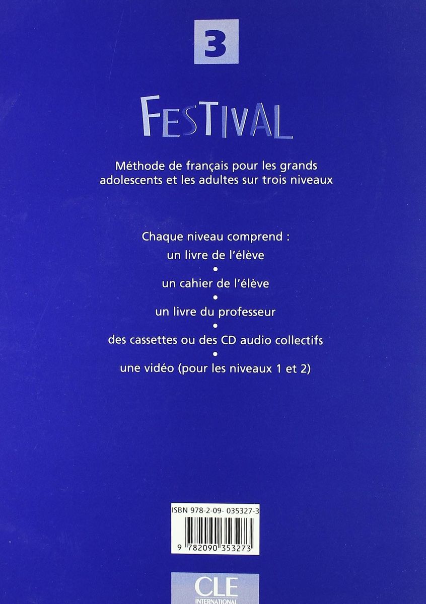 Festival 3 Cahier d'exercices + CD