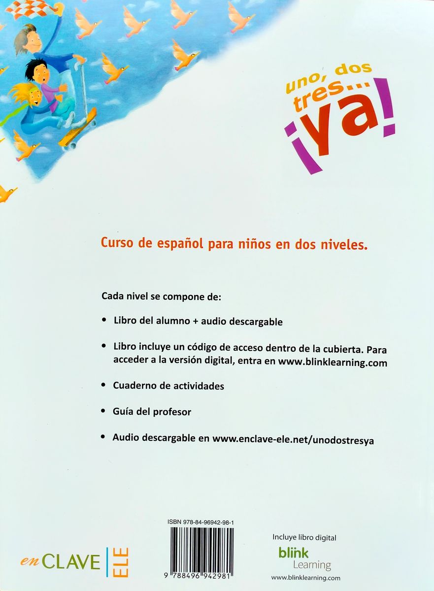 Uno,dos,tres...ya! 1 Libro del Alumno + Audio Descargable