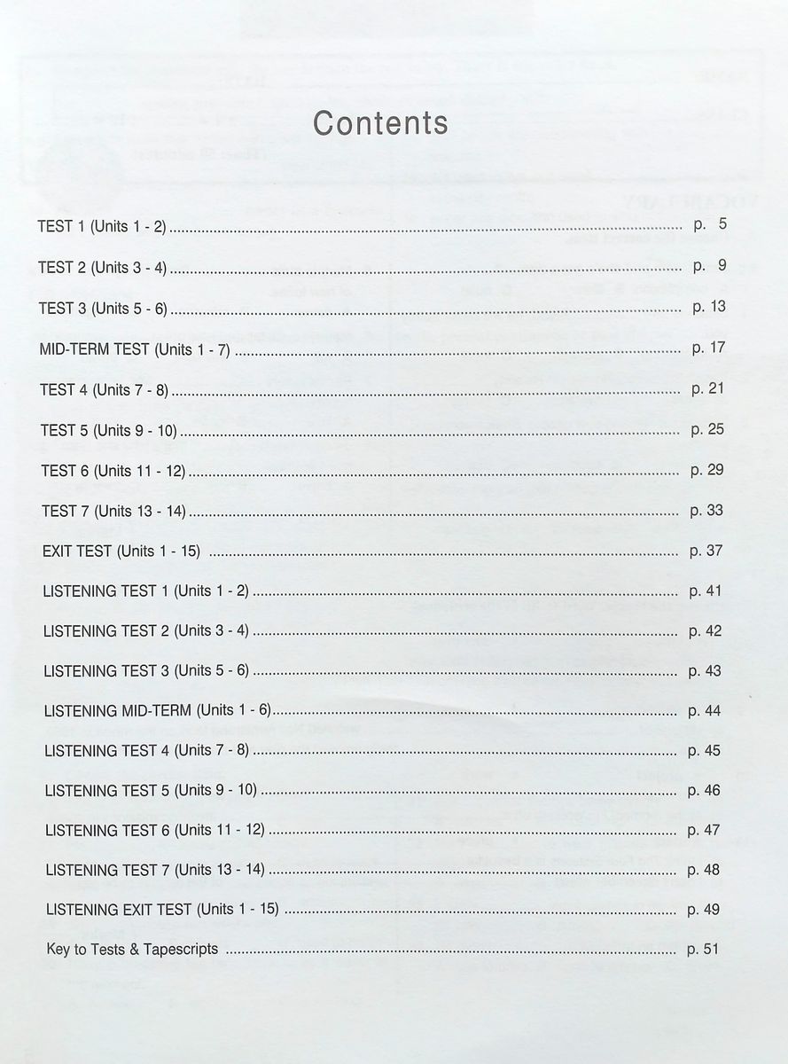 Enterprise 2 Elementary Test Booklet