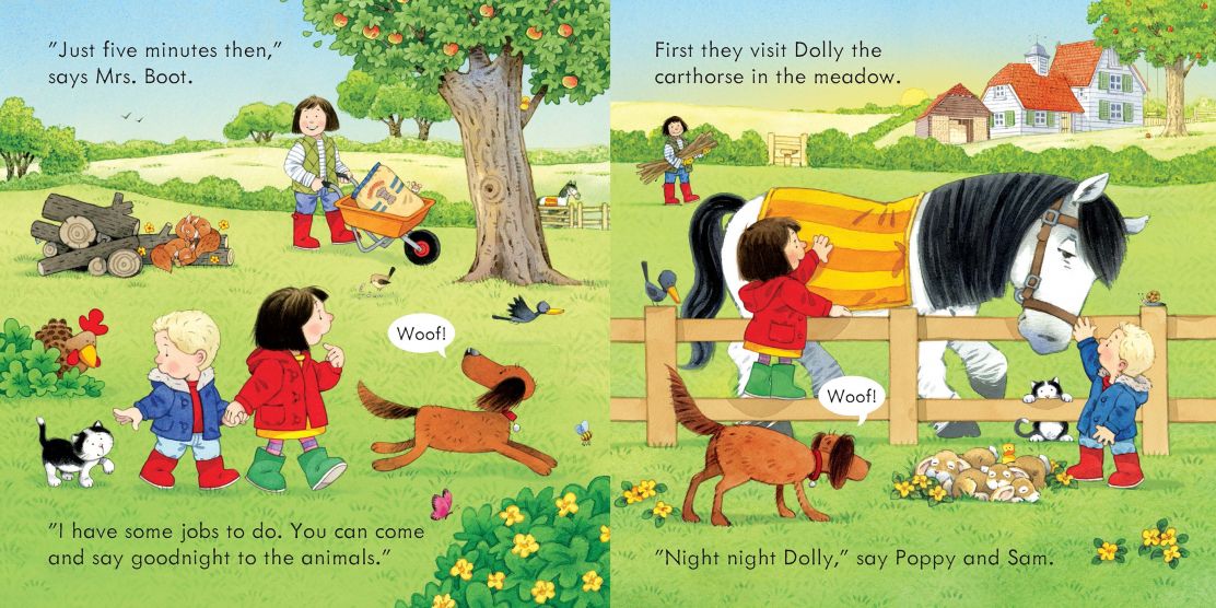 Usborne Farmyard Tales Poppy and Sam's Bedtime