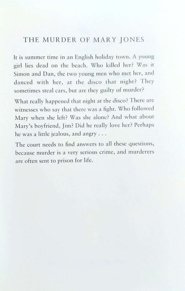 Oxford Bookworms Playscripts 1 The Murder of Mary Jones with Audio Download (access card inside)