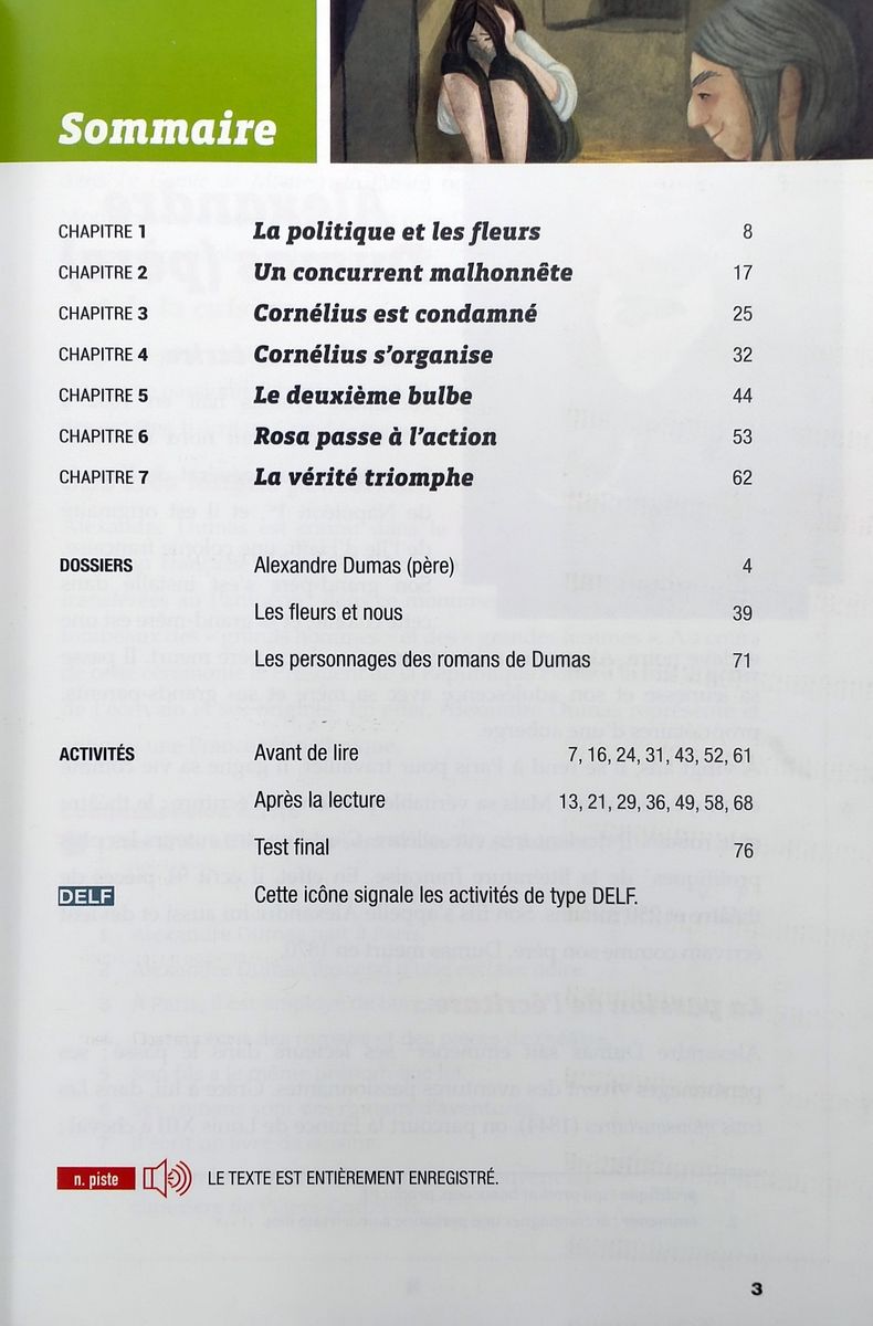 Lire et s'entrainer A1 La tulipe noire + Audio