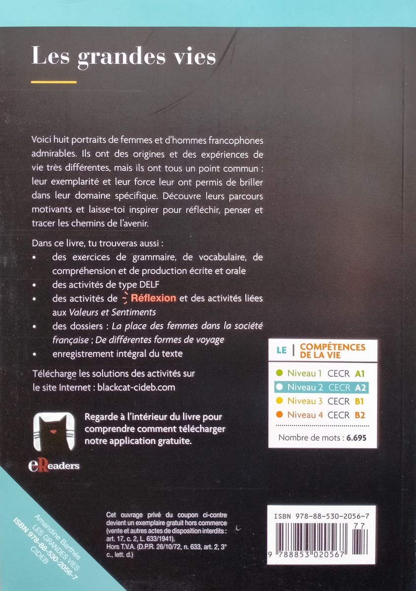 Lire et s'entrainer A2 Les grandes vies + Audio