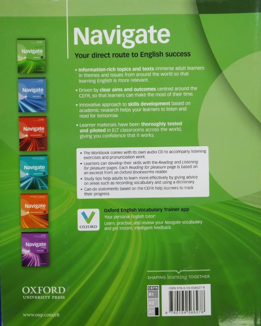 Navigate A1 Beginner  Workbook with key and Audio CD