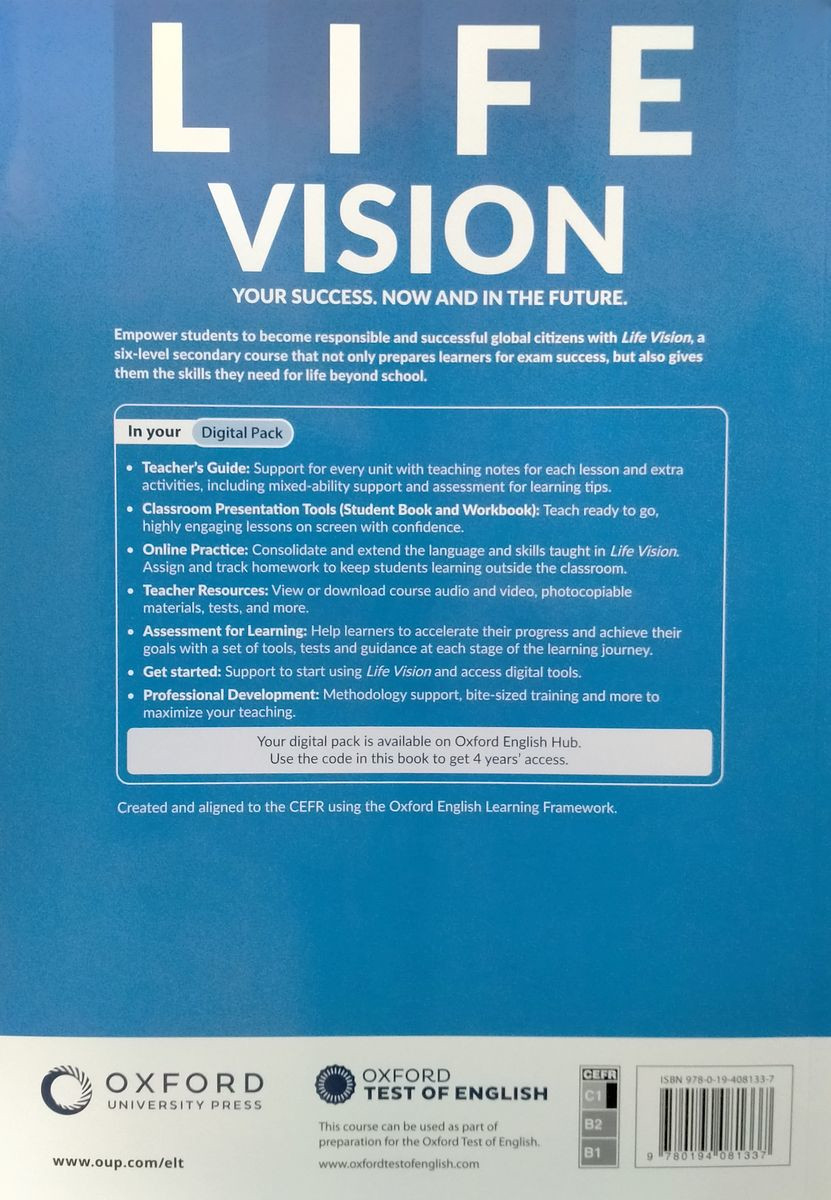 Life Vision: Advanced Teacher's Guide with Digital Pack