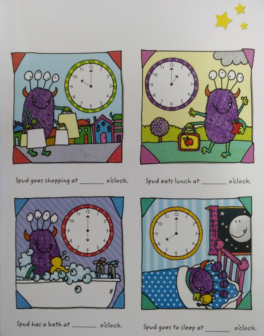 Usborne Wipe-Clean Telling the Time