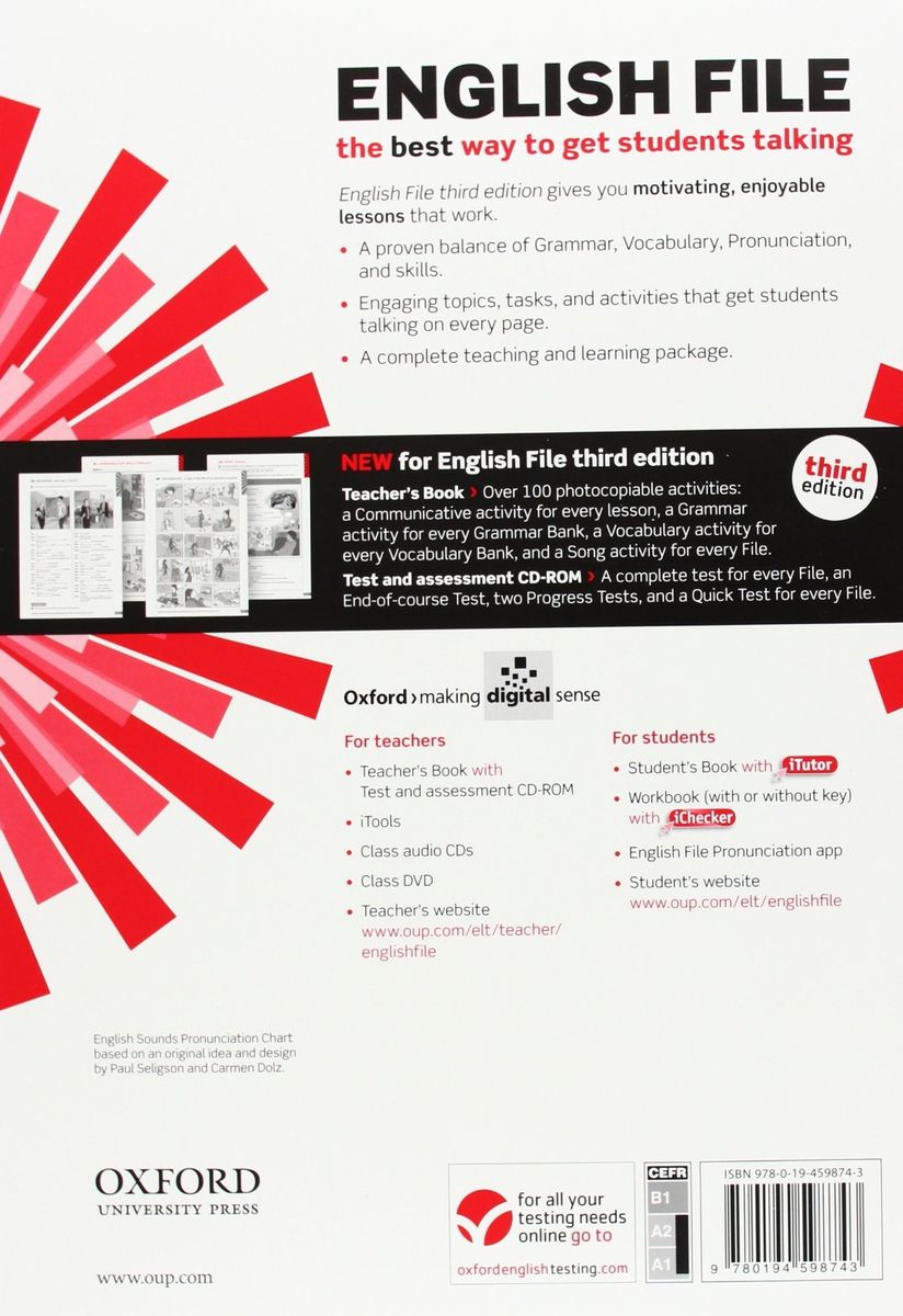 English File (3rd edition)  Elementary Teacher's Book with Test and Assessment CD-ROM