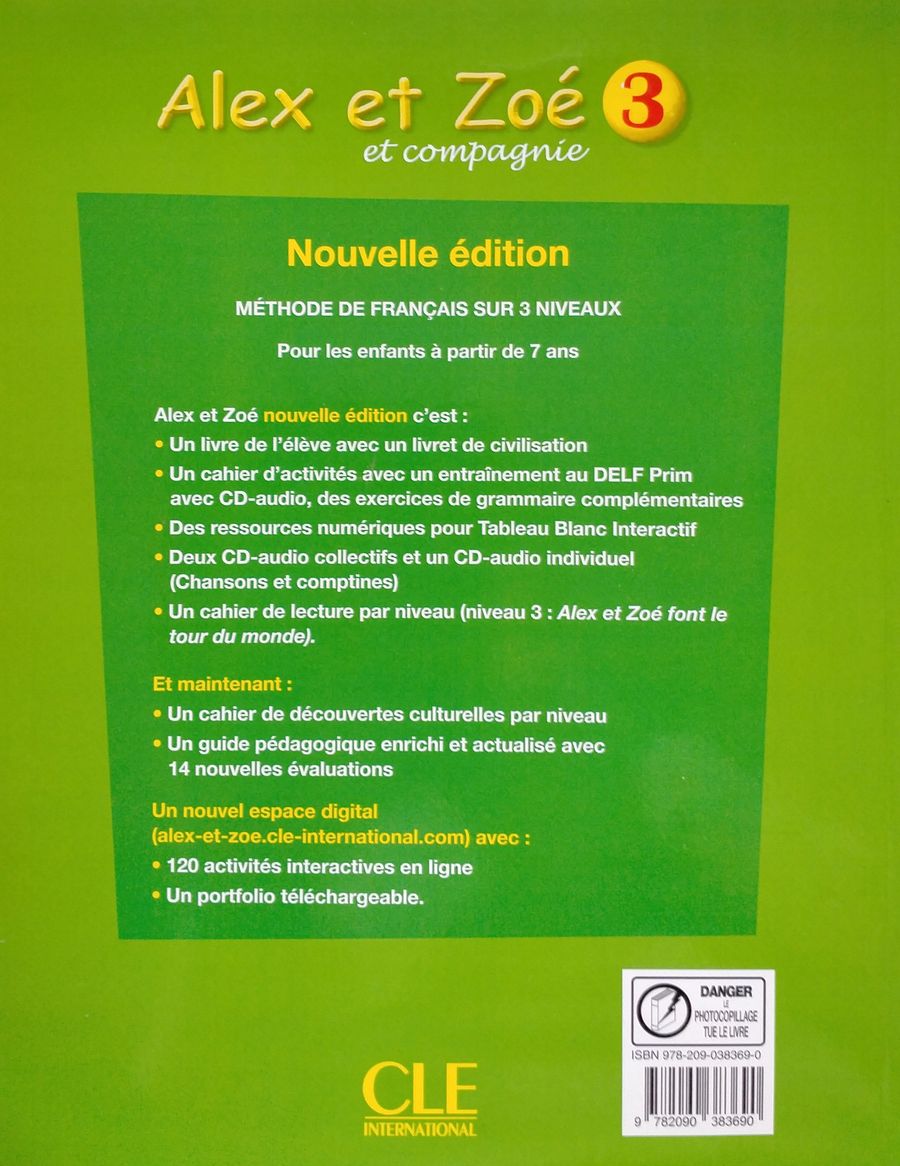 Alex et Zoe 3 Nouvelle edition Guide Pedagogique (2018)