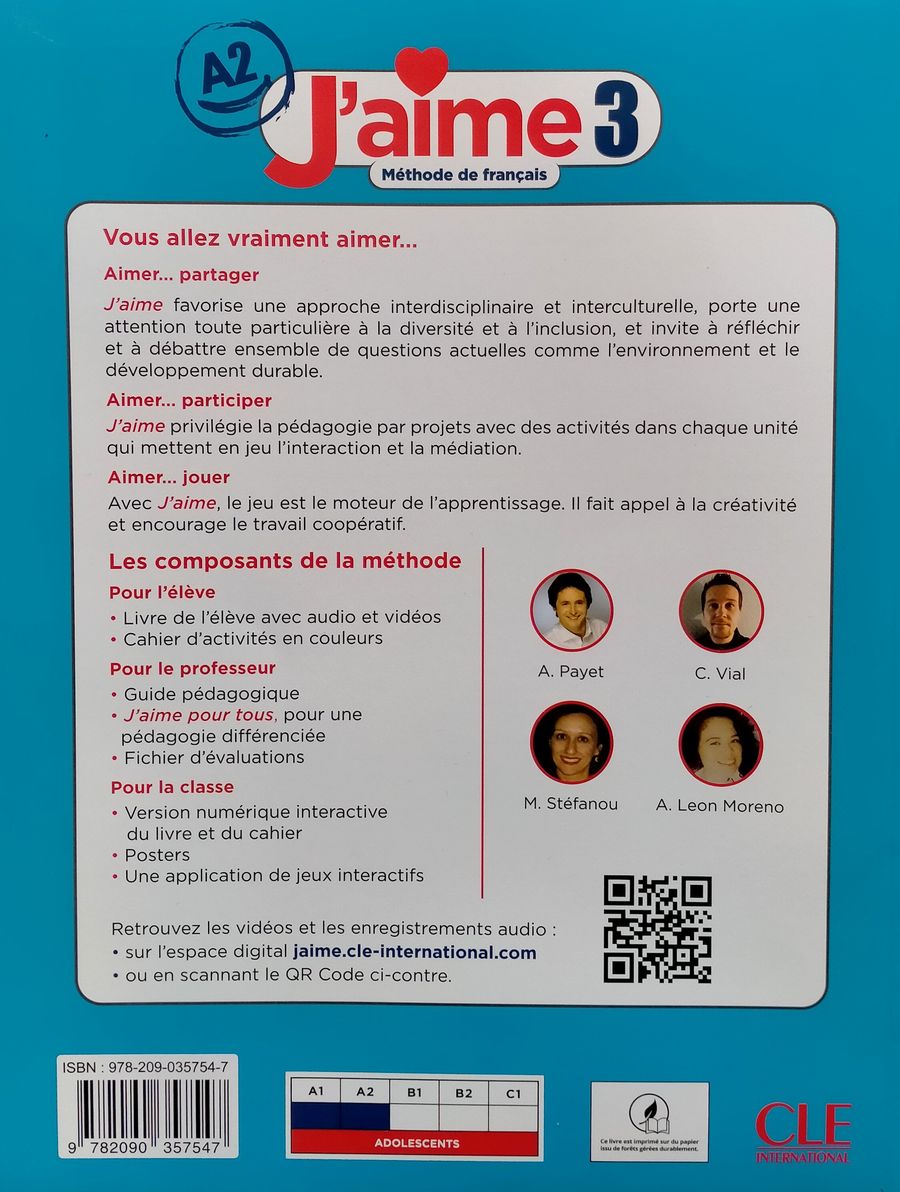 J'aime 3 A2 Livre de l'eleve