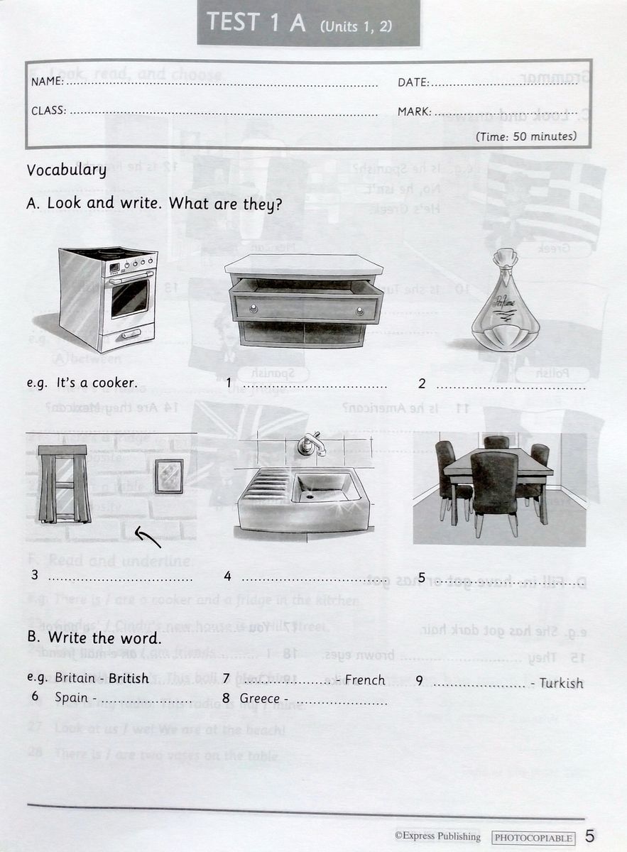 Welcome Plus 3 Test Booklet