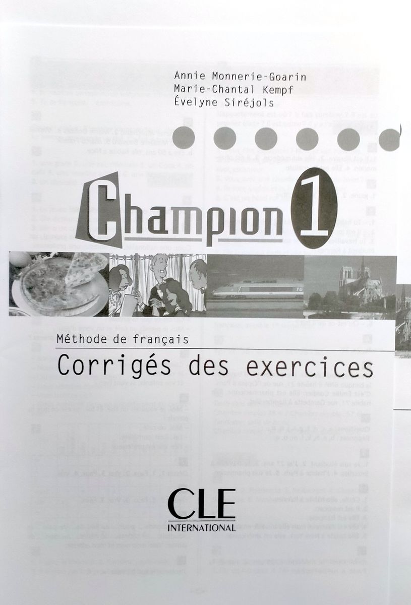Champion 1 nouvelle edition Cahier d'exercices + CD audio