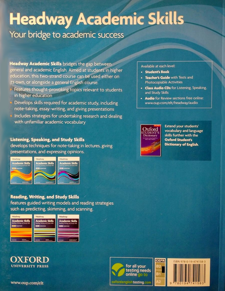 Headway Academic Skills Listening, Speaking and Study Skills 3 Student's Book