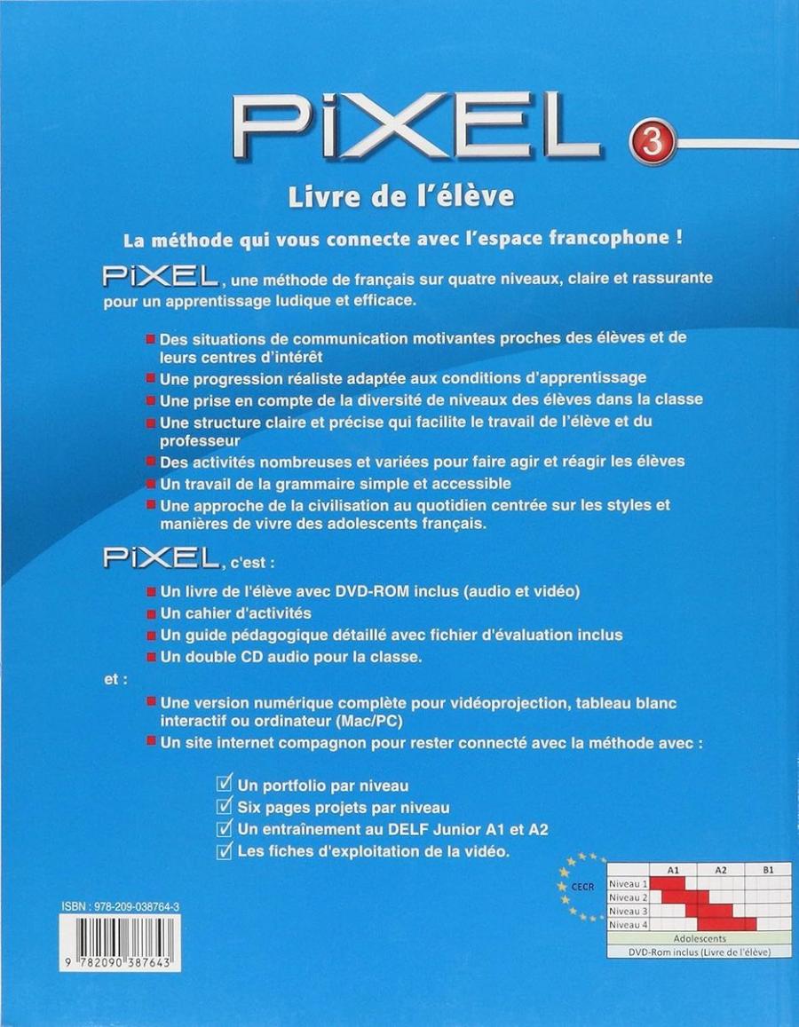 Pixel 3 Livre de l'eleve + DVD-ROM