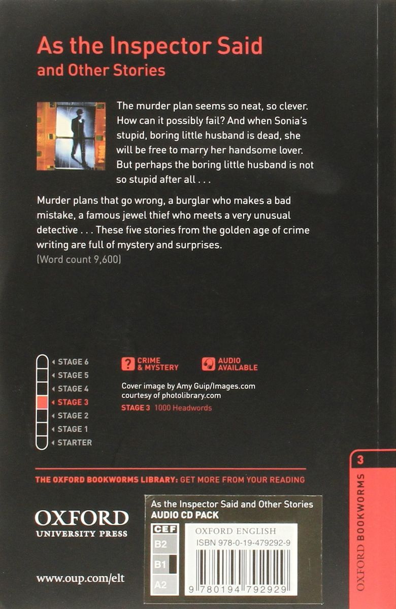 Oxford Bookworms Library 3 As the Inspector Said and Other Stories with Audio Download (access card inside)