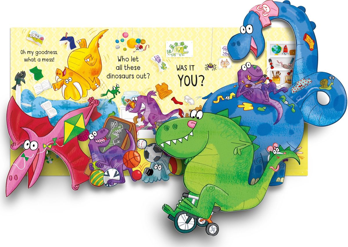 Usborne Peculiar Pop-Ups Who Let The Dinosaurs Out
