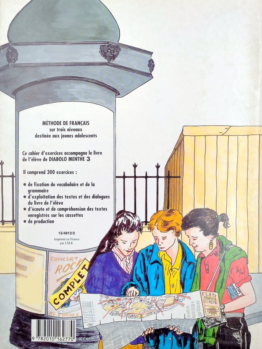 Diabolo Menthe 3 cahier d'exercices