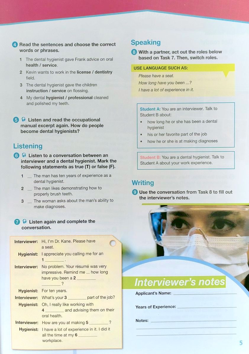 Career Paths Dental Hygienist Teacher's Guide, Student's Book with Digibook and Online Audio