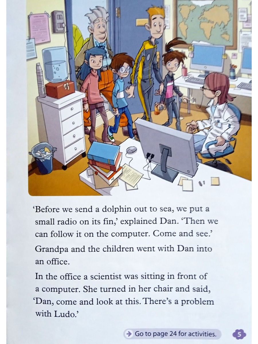 Oxford Read and Imagine 4 Swimming with Dolphins with Audio Download (access card inside)