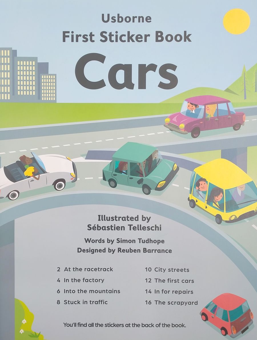 Usborne First Sticker Book Cars