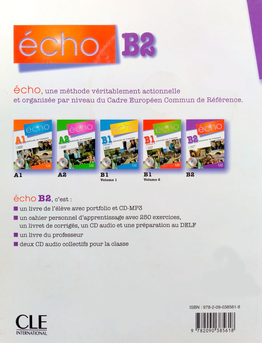Echo Novelle edition B2 Cahier d'exercices + CD audio