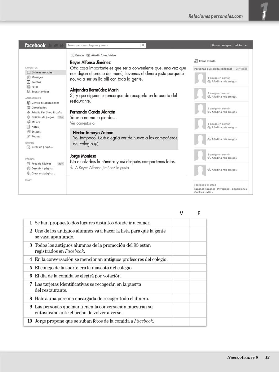 Nuevo Avance 6 Cuaderno de ejercicios + CD