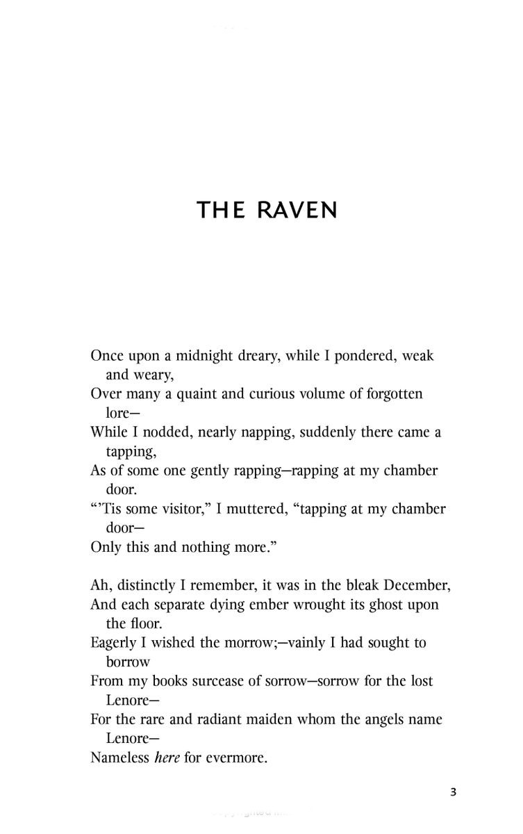 The Raven and Other Selected Poems