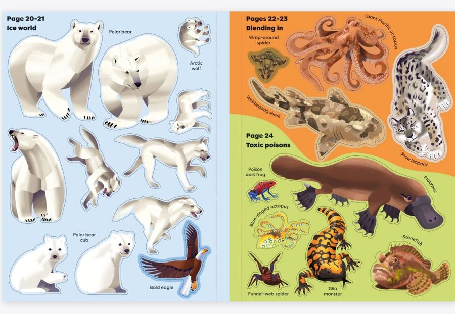Usborne Big Sticker Book of Deadly Animals