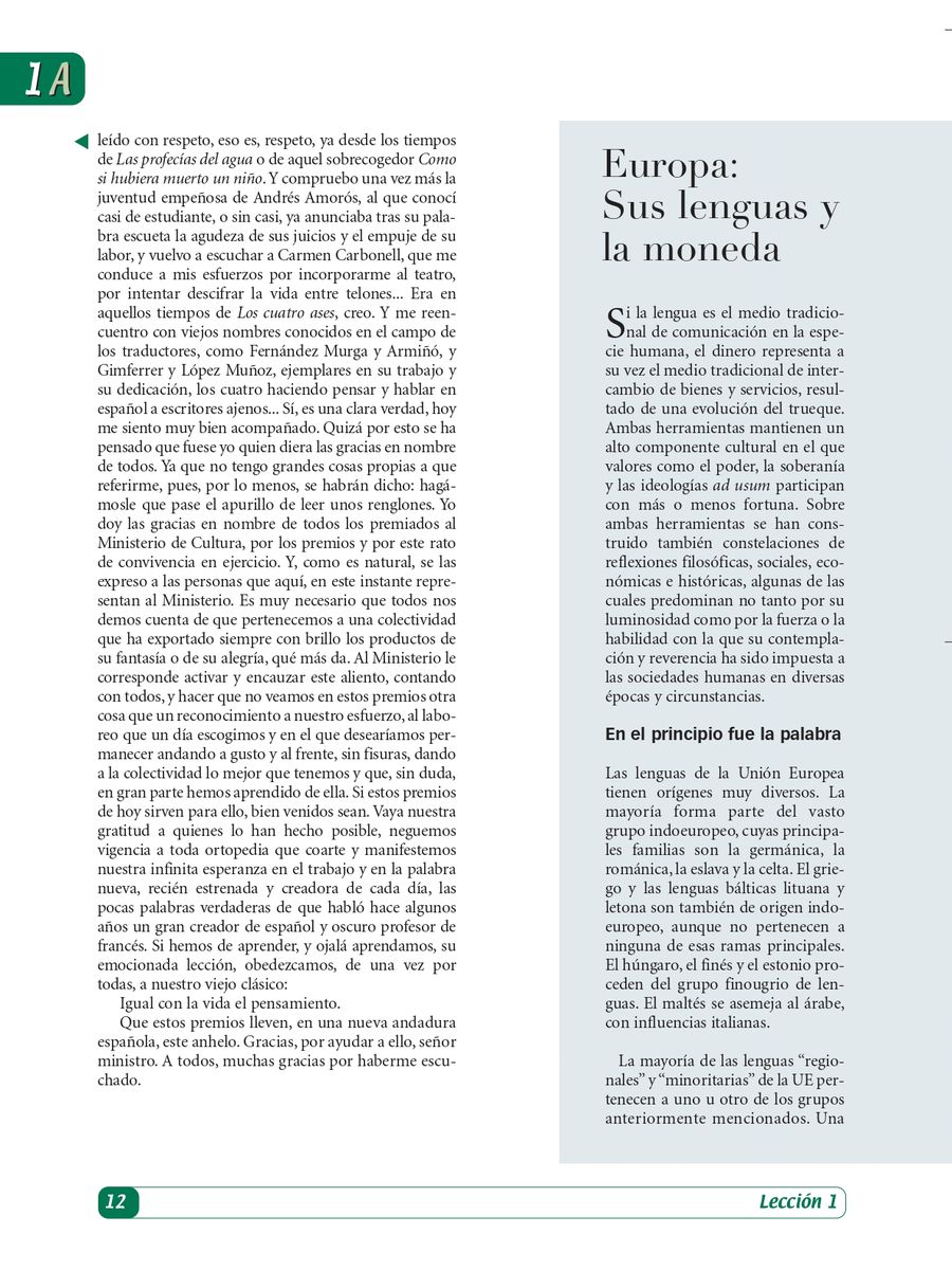 Nuevo Espanol 2000 Superior Libro del alumno