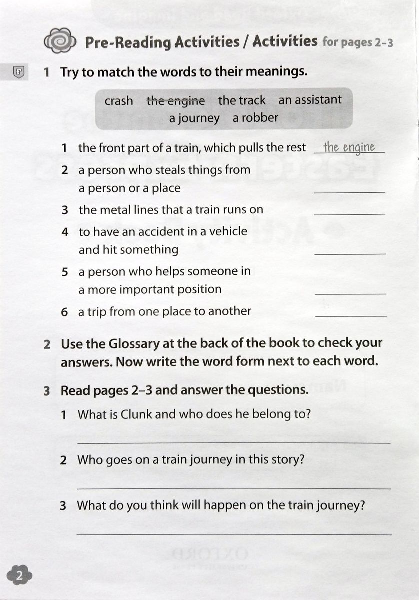 Oxford Read and Imagine 5 Trouble on the Eastern Express Activity Book