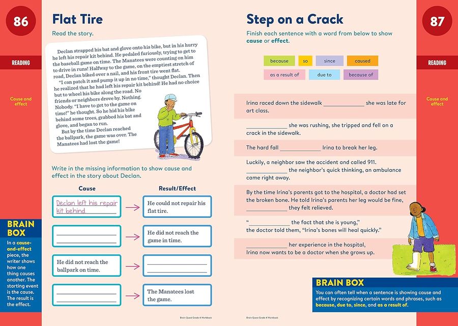 Brain Quest Workbook: 4th Grade (Revised Edition) Ages 9-10