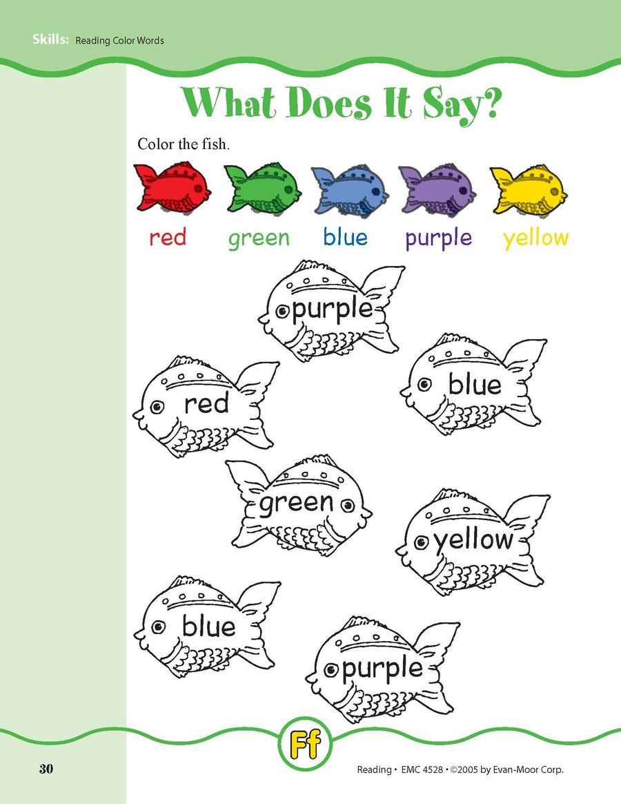 Skill Sharpeners Reading Grade K