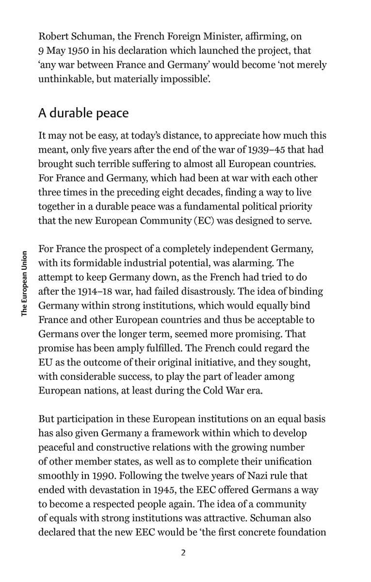 The European Union A Very Short Introduction