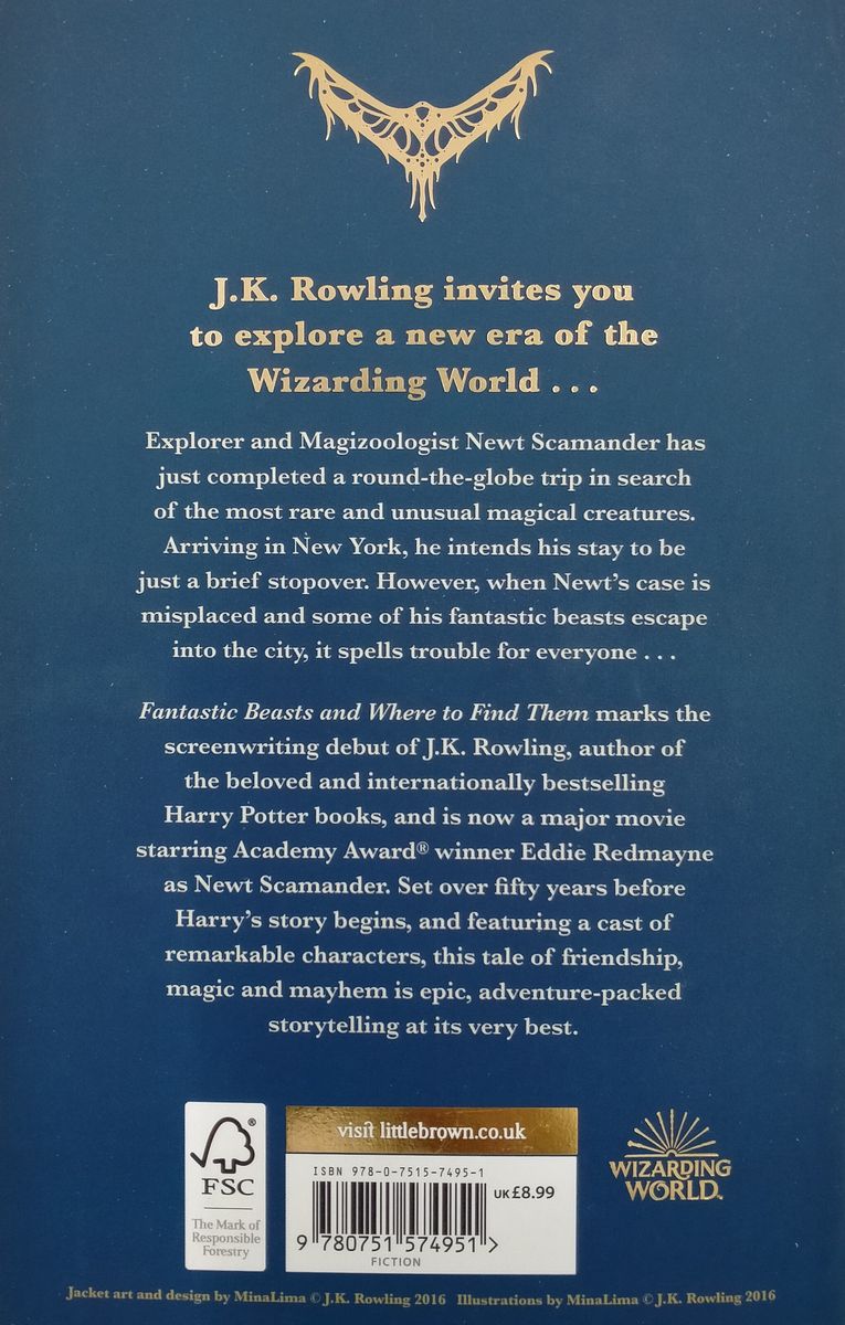 Fantastic Beasts and Where to Find Them The Original Screenplay Paperback