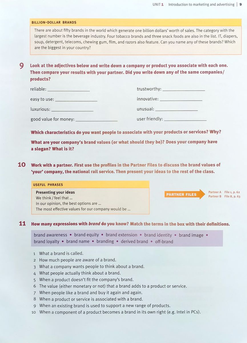 Express Series English for Marketing and Advertising Student's Book