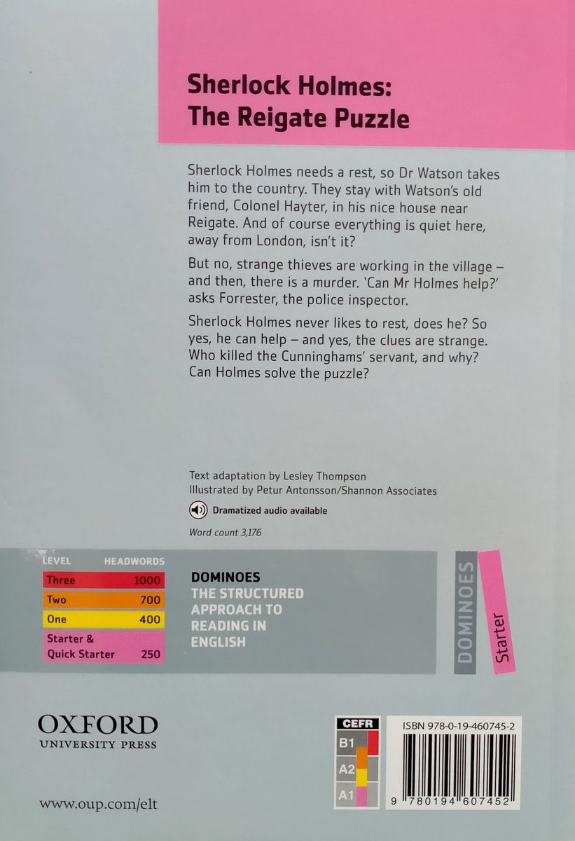 Dominoes  Starter Sherlock Holmes The Reigate Puzzle