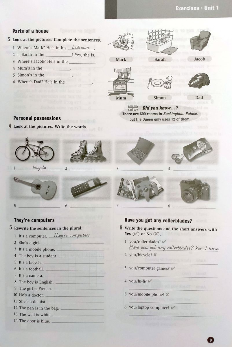 Horizons 1 Workbook