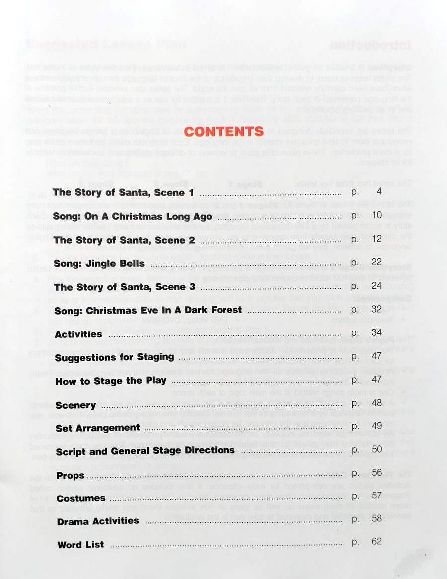 Storytime 2 The Story of Santa Claus Teacher's Edition with Application