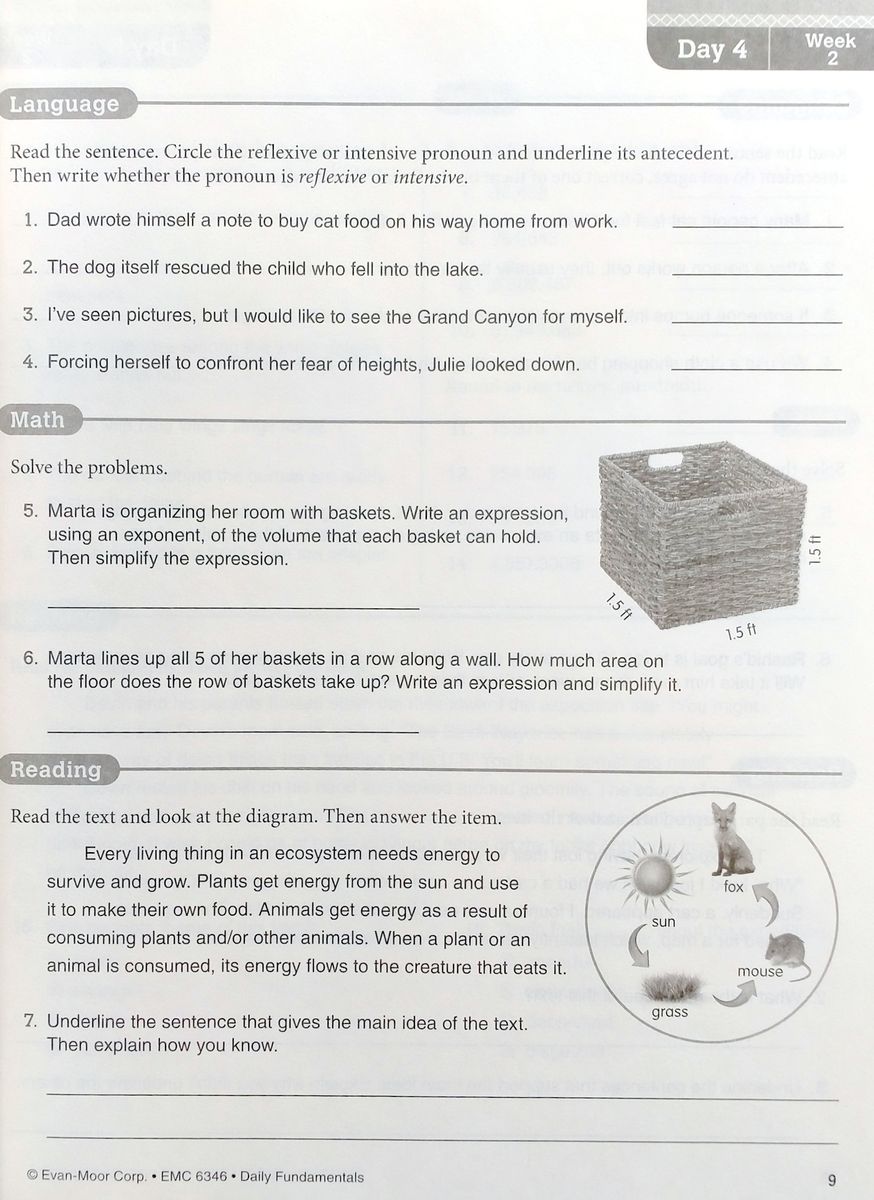 Daily Fundamentals Grade 6 Student Workbook