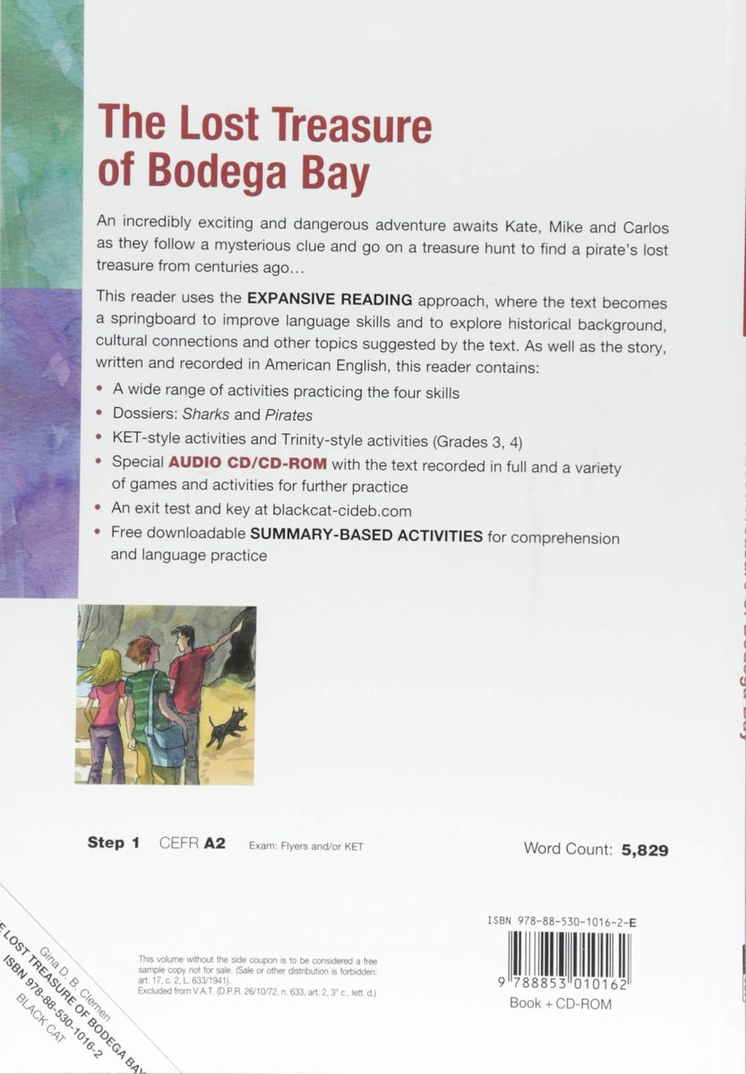 Green Apple 1 The Lost Treasure of Bodega Bay with Audio CD-ROM