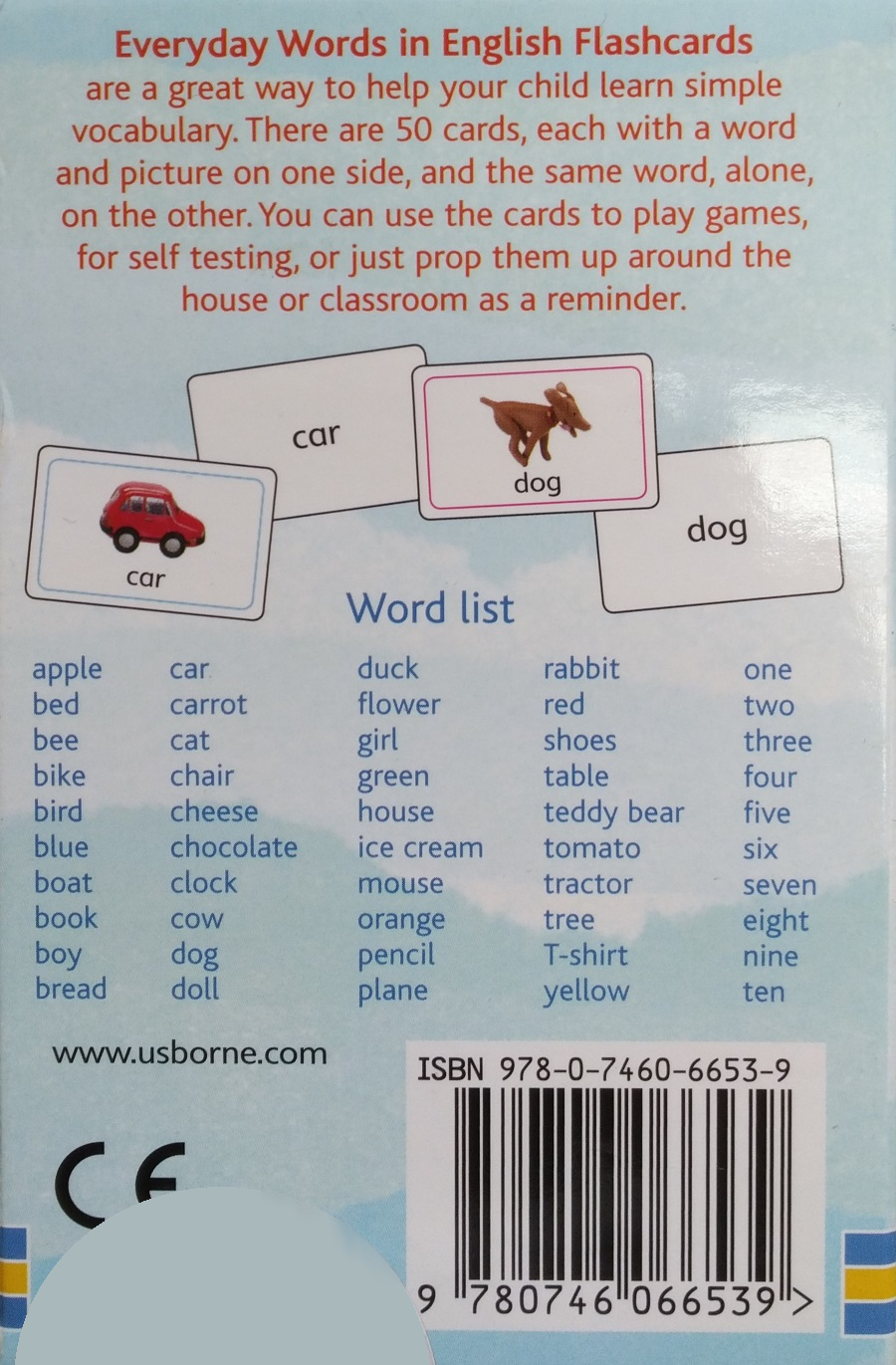 Usborne Everyday Words English Flashcards