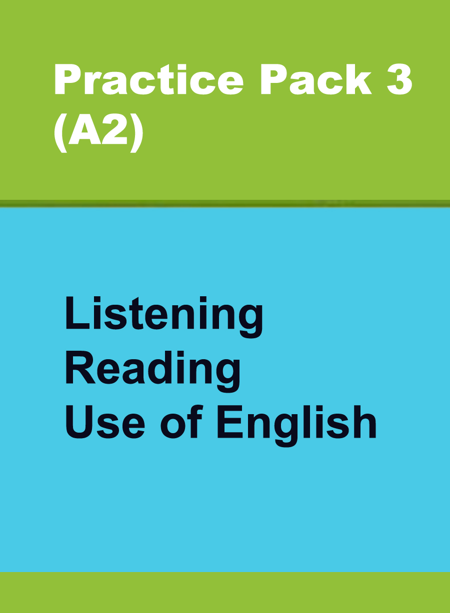 Сборник онлайн-тестов по английскому языку Practice Pack 3 (A2) Listening,  Reading, Use of English купить недорого в интернет-магазине - RELOD | ISBN  serviсeprpeseltlistreadgr32021