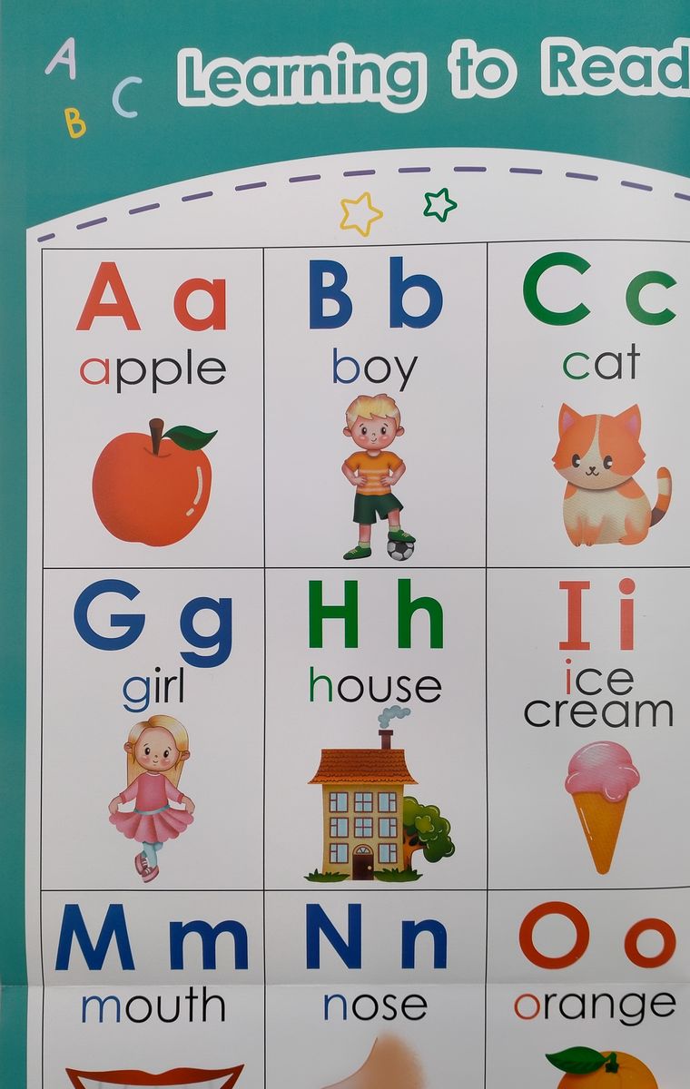 Плакат Learning to Read Letters