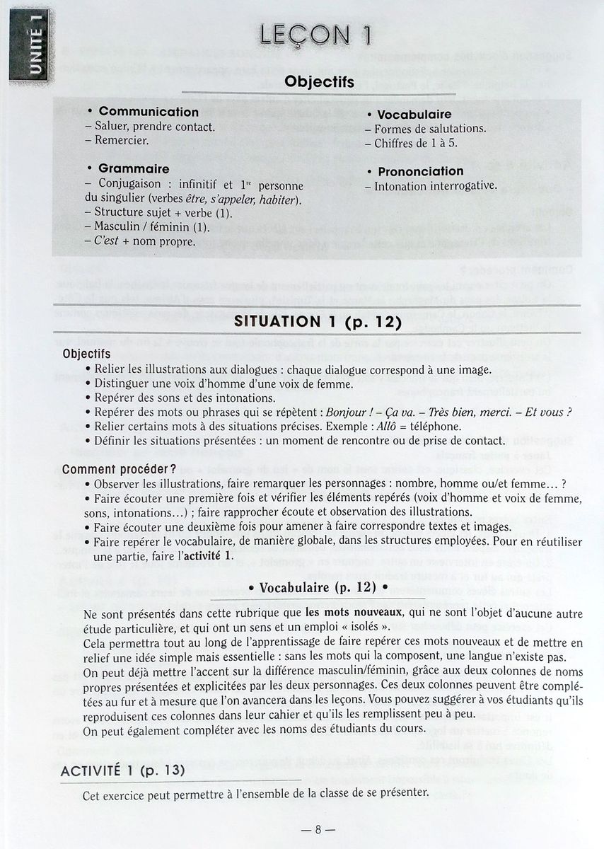 Initial 1 Livre du professeur