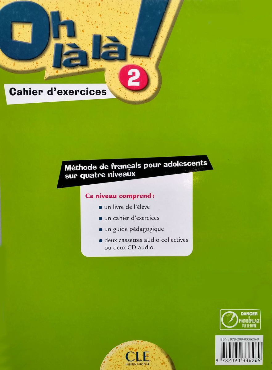 Oh la la! 2 Cahier d'exercices