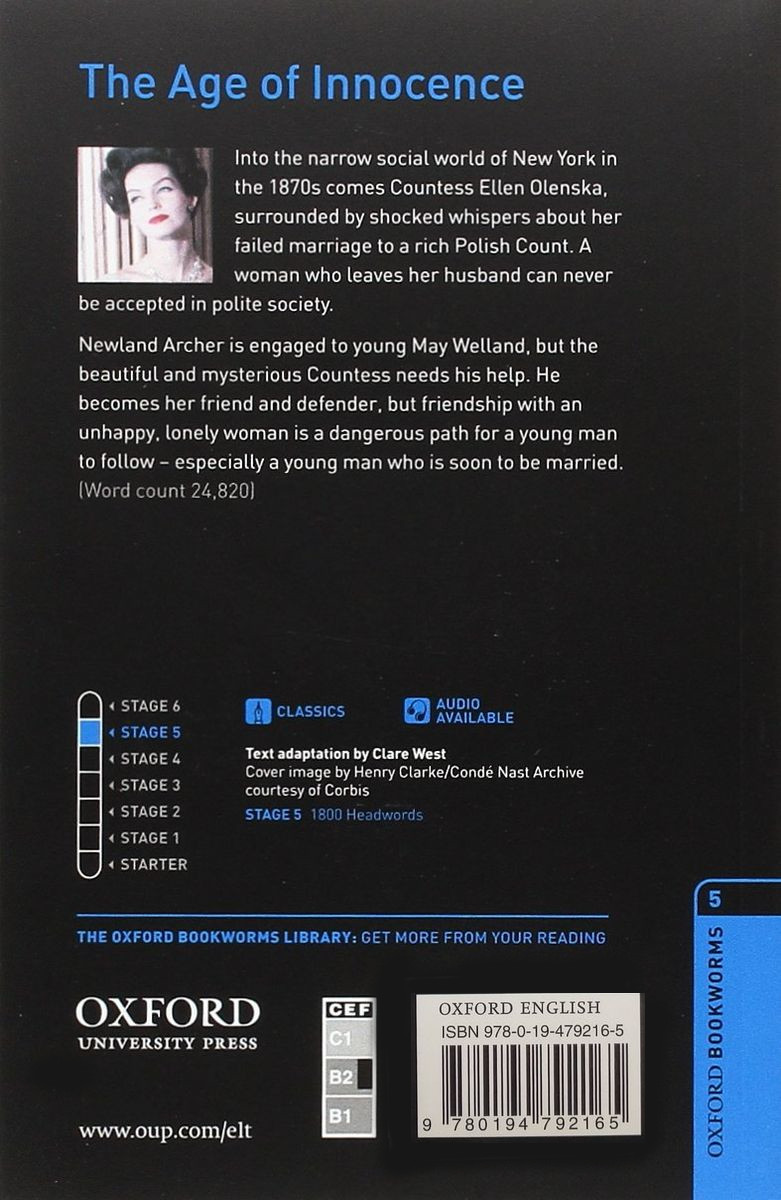 Oxford Bookworms Library 5 The Age of Innocence with Audio Download (access card inside)