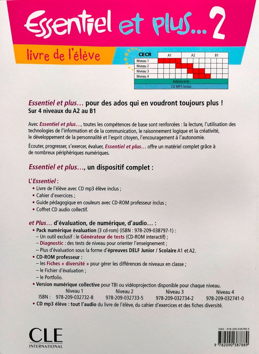 Essentiel et plus 2 Livre + CD audio