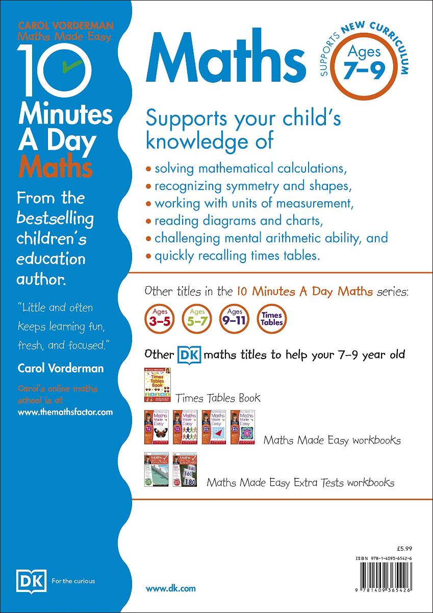 10 Minutes a Day Maths Ages 7-9