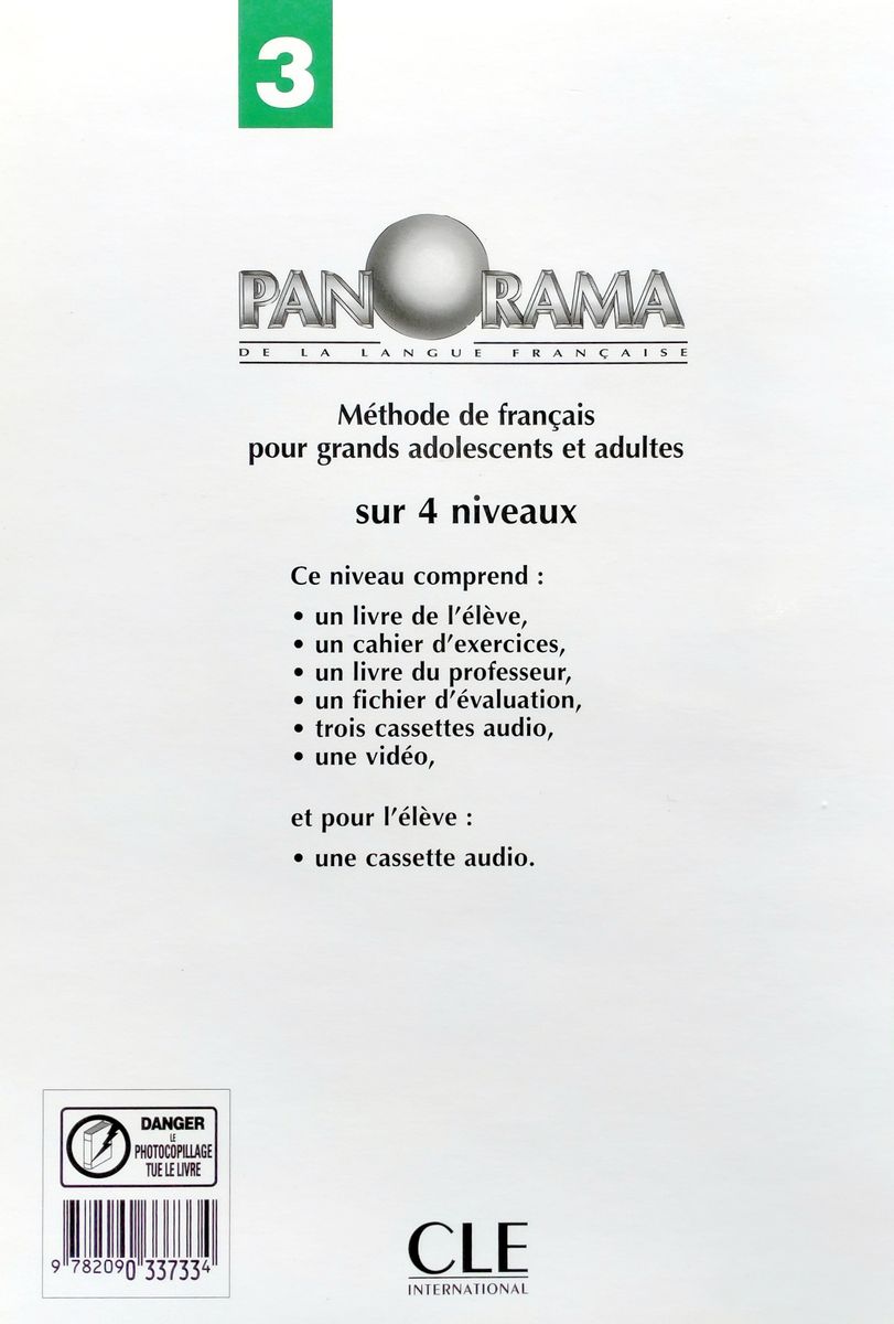 Panorama 3 Cahier d'exercices