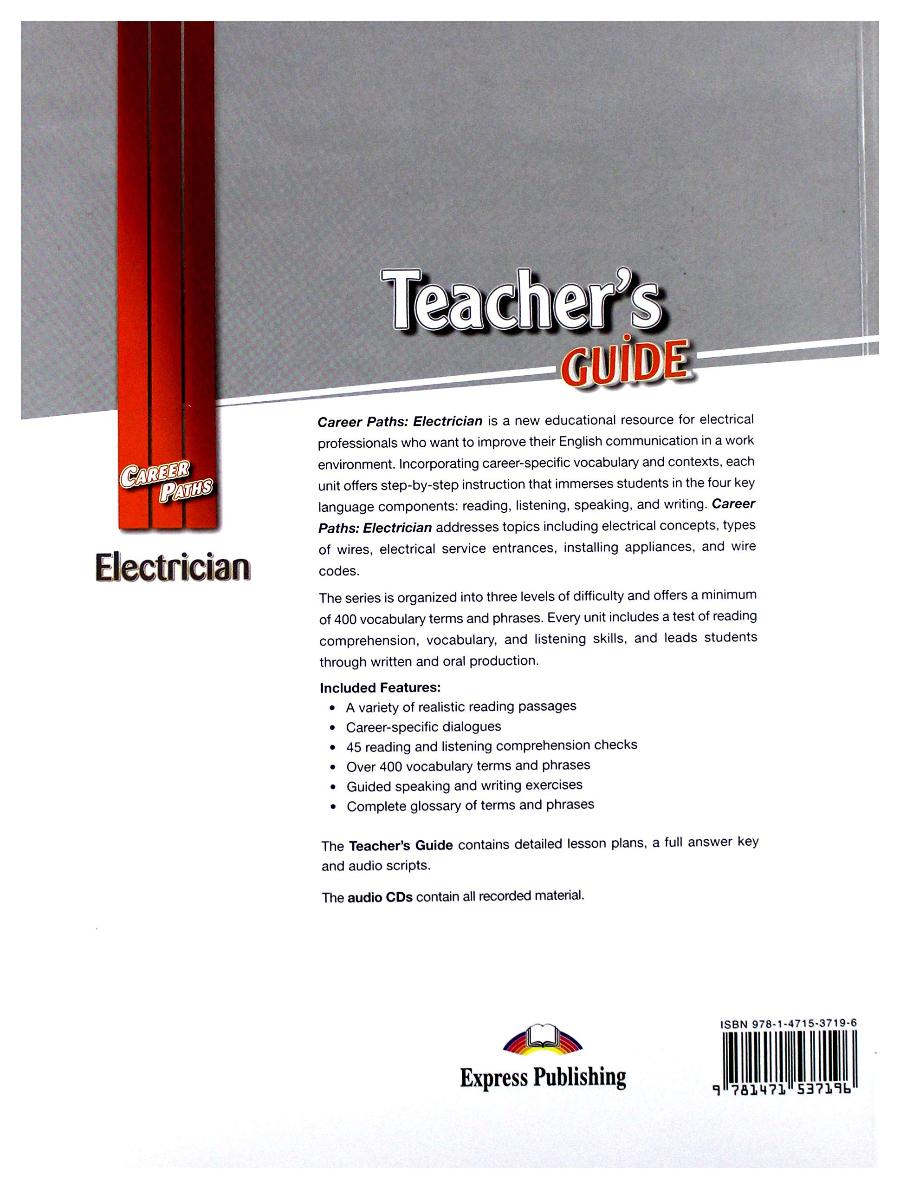 Career Paths Electrician Teacher's Guide